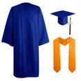 thumbnail image 1 of Ensemble Robe de Collation des Grades et Bonnet pour Adulte - Charme Année 2024, Robe en Polyester Unisexe avec Fermeture Éclair, 1 of 2