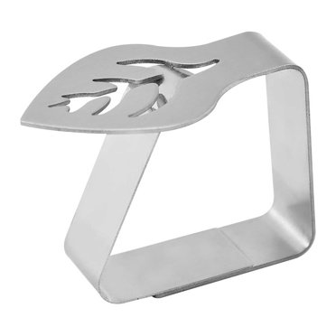 Maplenight Stainless Steel Tablecloth Clips - Heavy Duty, Rust-Proof, Non-Slip Dining & Picnic Table Cloth Clip for Home, Parties, and Outdoor Events silver