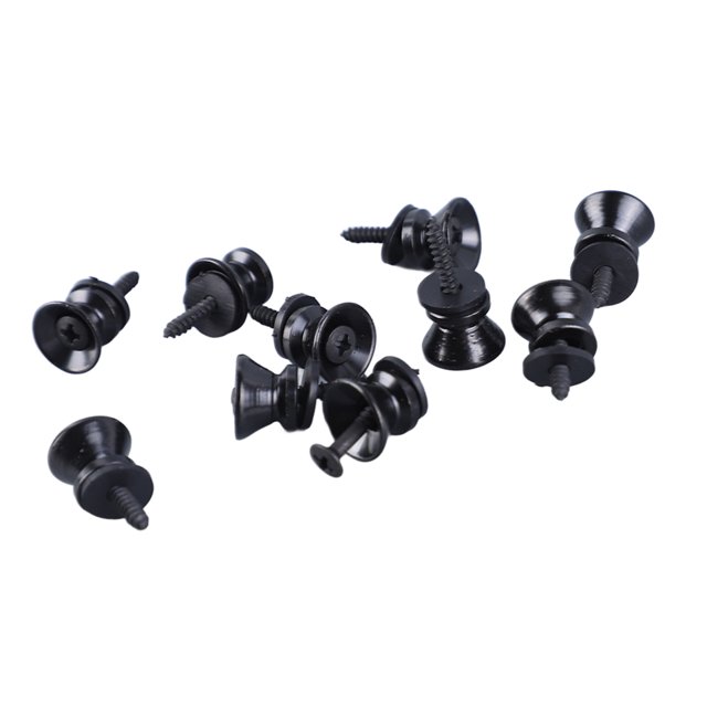 10 Pcs Guitar Strap Button, Mushroom Style Guitar Strap Locks Quick Release Button For Electric Guitar Bass Ukulele