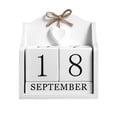 thumbnail image 1 of MasteelfCA BESPORTBLE 1Pc Vintage Wooden Calendar European Style Desktop Wood Blocks Rustic Perpetual Calendar, 1 of 7