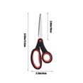 thumbnail image 3 of Ciseaux Professionnels Rouges pour Gaucher en Acier Inoxydable Outil de Bureau et de Couture Prise Ergonomique Confortable pour Coupe de Précision Usage Polyvalent 1 Pce Poids 0,26 Lb, 3 of 7