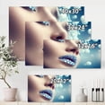 thumbnail image 4 of Designart Close-Up Of Gems On Woman Lips Canvas Wall Art, 4 of 4