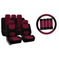 thumbnail image 1 of FH Group Car Seat Covers Full Set Cloth - Universal Fit, Automotive Seat Covers, Airbag Compatible, Solid Bench Rear Seat, Washable Car Seat Cover for SUV, Sedan, Van, 1 of 9