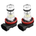 thumbnail image 1 of DRL Bulb, 100W 2 Pcs Energy Saving White Light Eco Friendly Bright Vibration Resistant LED Fog Light Bulbs  For Car, 1 of 8