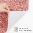 thumbnail image 4 of Hitime Soft Chenille Bath Rug Mat 16x24 Quick Dry Machine Washable Bathroom Runner - Ultra Absorbent Non-Slip Backing - Pink, 4 of 10