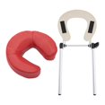 thumbnail image 1 of lionlar Table de Massage Berceau pour le Visage avec Oreiller Coussin Support Support SPA Ajustable Rouge Foncé, 1 of 9