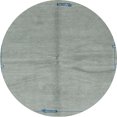 thumbnail image 1 of Ahgly Company Tapis d'Intérieur Ronds Abstraits Gris Foncé Tapis de Zone Abstraits, 4 Pieds Rond, 1 of 6