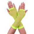 thumbnail image 1 of Unique Bargains Women's Elbow Length Fingerless Fishnet Gloves 2 Pairs, 1 of 4