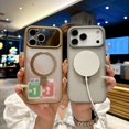 thumbnail image 4 of Magnetic for iPhone 17 Case with Camera Lens Protector, Drop Protection Translucent Matte Slim Fit Shockproof Anti-Slip Durable Lightweight Phone Case for iPhone 17, Grey, 4 of 7