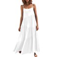 thumbnail image 1 of XZNGL Robe d'Été Décontractée Ample pour Femmes à Bretelles, Longue Maxi de Plage, Robes d'Été pour Femmes, 1 of 9