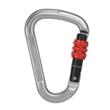Serrure Mousqueton en Forme de D 25KN Mousqueton en Alliage d'Aluminium Robuste Boucle de Portail à Ressort Équipement de Survie