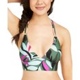thumbnail image 1 of Hula Honey Juniors' Hyper Tropics Printed Bikini Top,, Multi, Medium, 1 of 4