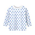 thumbnail image 3 of MeetoTime T-shirt pour Enfants, Mode, Couleur Unie, Imprimé, Manches 3/4, Col Rond, Hauts, Tout-Petits, Enfants, pour Garçons et Filles, 3 of 4