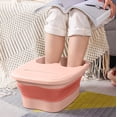 thumbnail image 1 of Foldable Foot Bath Bucket with Lid, Usavan Portable Massage Acupoints Spa Bucket, Large Capacity Quick Dry Non-Slip Foldable Foot Soaker for Home Travel Camping, 1 of 6