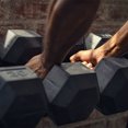 thumbnail image 2 of Signature Fitness Hex Dumbbells Strength Training Workout Equipment Set, 45 lbs, 2 of 5