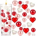 thumbnail image 1 of TIMIFIS Ensemble de Décoration de Vase de la Saint-Valentin Rempli de Perles, 1 of 7