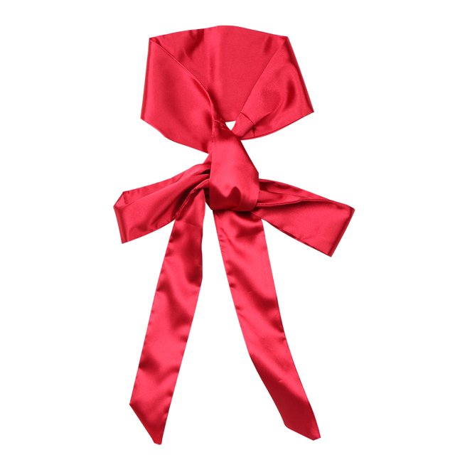 Ceinture en Soie pour Femmes, Couleur Unie, Simple, Classique, avec Ruban (Rouge)