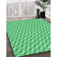 thumbnail image 3 of Ahgly Tapis Rectangulaire Lavable en Machine Intérieur Transitionnel Vert Menthe, 3 Pieds x 5 Pieds, 3 of 7