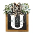 thumbnail image 1 of Matoen Last Name Year Round Front Door Wreath Decorative Hanging Plaques In Front Of The Door, 1 of 1