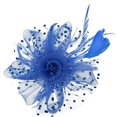 thumbnail image 2 of Women Flower Mesh Ribbons Feathers Headband Cocktail Tea Party Hat Headwear, 2 of 4