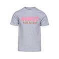 thumbnail image 1 of Mens Donut Talk to Me! Short-Sleeve T-Shirt - Heather Grey - Medium, 1 of 1