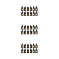 thumbnail image 2 of Ruiboury 2pcs/set Set Mood Flickering Candlelight Of Black Lanterns Size Innovative black-12PCS 3Set, 2 of 6