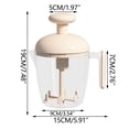 thumbnail image 2 of ddioayh Egg Beater and Strainer Cup Manual Press & Rotate Operation with Built-in Strainer Multifunctional Kitchen Tool, Durable Construction Space-Saving Design for Baking & Cooking, 2 of 5