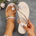 thumbnail image 2 of DPTALR Sandales d'Été pour Femmes à Bout Pincé avec Strass et Fleurs Décoratives, 2 of 4