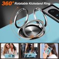thumbnail image 3 of KOMI for Google Pixel 8 Pro Case, Slim Tough Rugged Shockproof Protective Pixel 8 Pro Phone Case with Metal Ring Kickstand for Google 8 Pro Case, Sierra Blue, 3 of 5