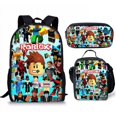 thumbnail image 1 of Sac à Dos ROBLOX, Sac Rétro, Sac à Dos Dessin Animé Trois Pièces, Impression 3D, Game Characters, Sac de Voyage-SinKeeU, 1 of 3