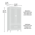 thumbnail image 3 of Sauder Carson Forge Armoire, Finition Washington Cherry, 415107, 3 of 9