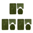 thumbnail image 2 of relayinert 3pack/lot Bathroom Rug Sets Easy To Install Waterproof Anti-slip Multi-functional Comfortable PJ210611-B002 3Set, 2 of 6