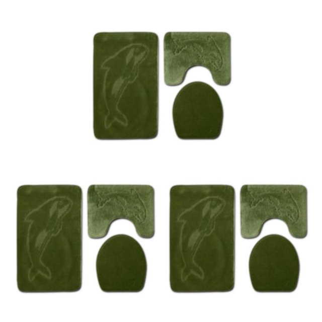kurtrusly 3pcs Polyester Absorbent Bath Mat For Bathtub And Shower Easy To Install Durable Anti-slip PJ210611-B002 3Set