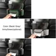 thumbnail image 4 of Multi-Functional Car Center Console Organizer - Leather Storage Pouch with Armrest Compartment, Vehicle Interior Divider Bag for Black/Grey/ArmyGreen Auto Accessories (14.2x10.2x7.1in, 360g), 4 of 6