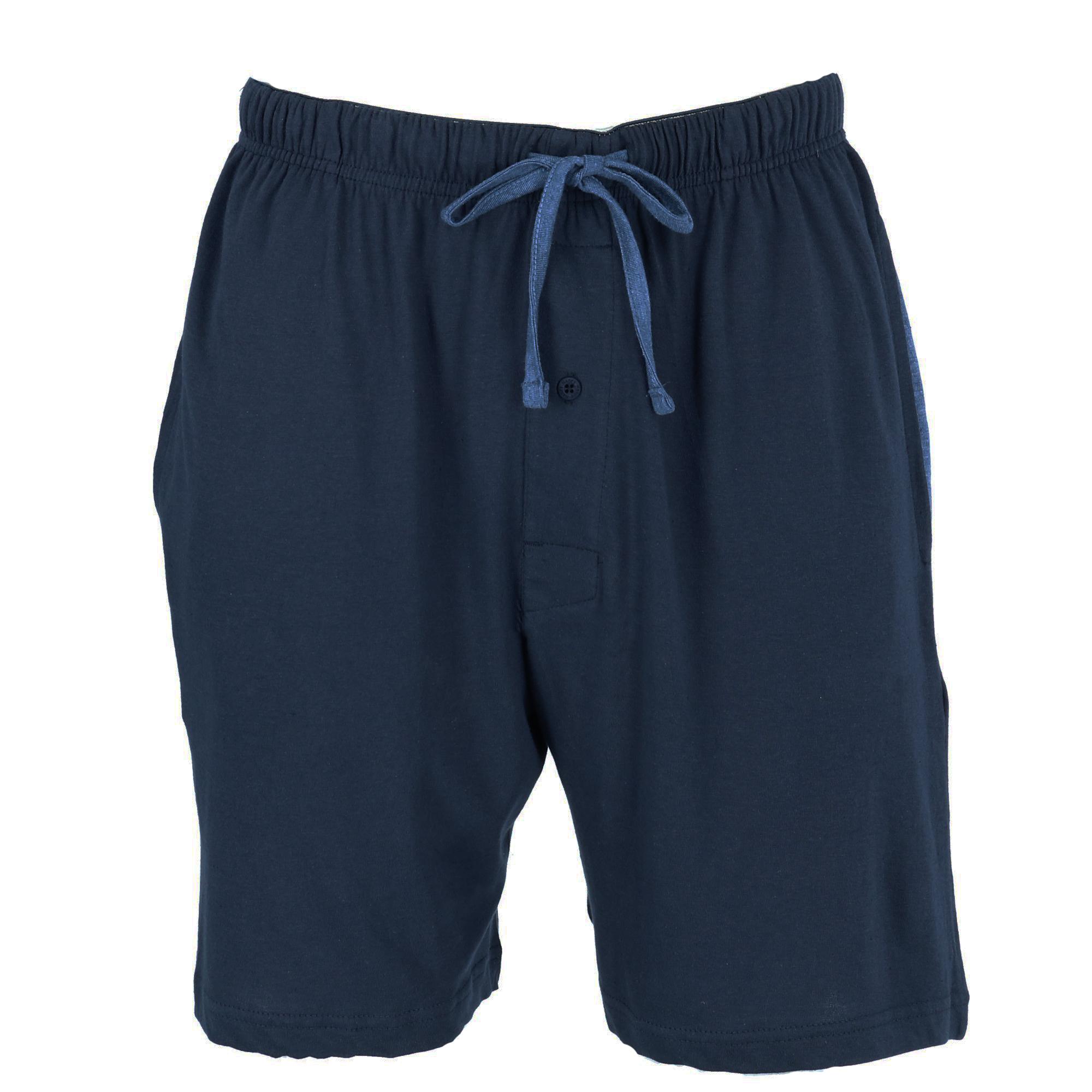Hanes Short de Pyjama en Jersey de Coton à Braguette Boutonnée (Hommes)