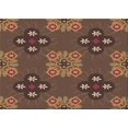 thumbnail image 1 of Ahgly Company Tapis d'Aire Rectangulaire Transitionnel Rouge Brun pour Intérieur, Lavable à la Machine, 2 Pieds x 5 Pieds, 1 of 7