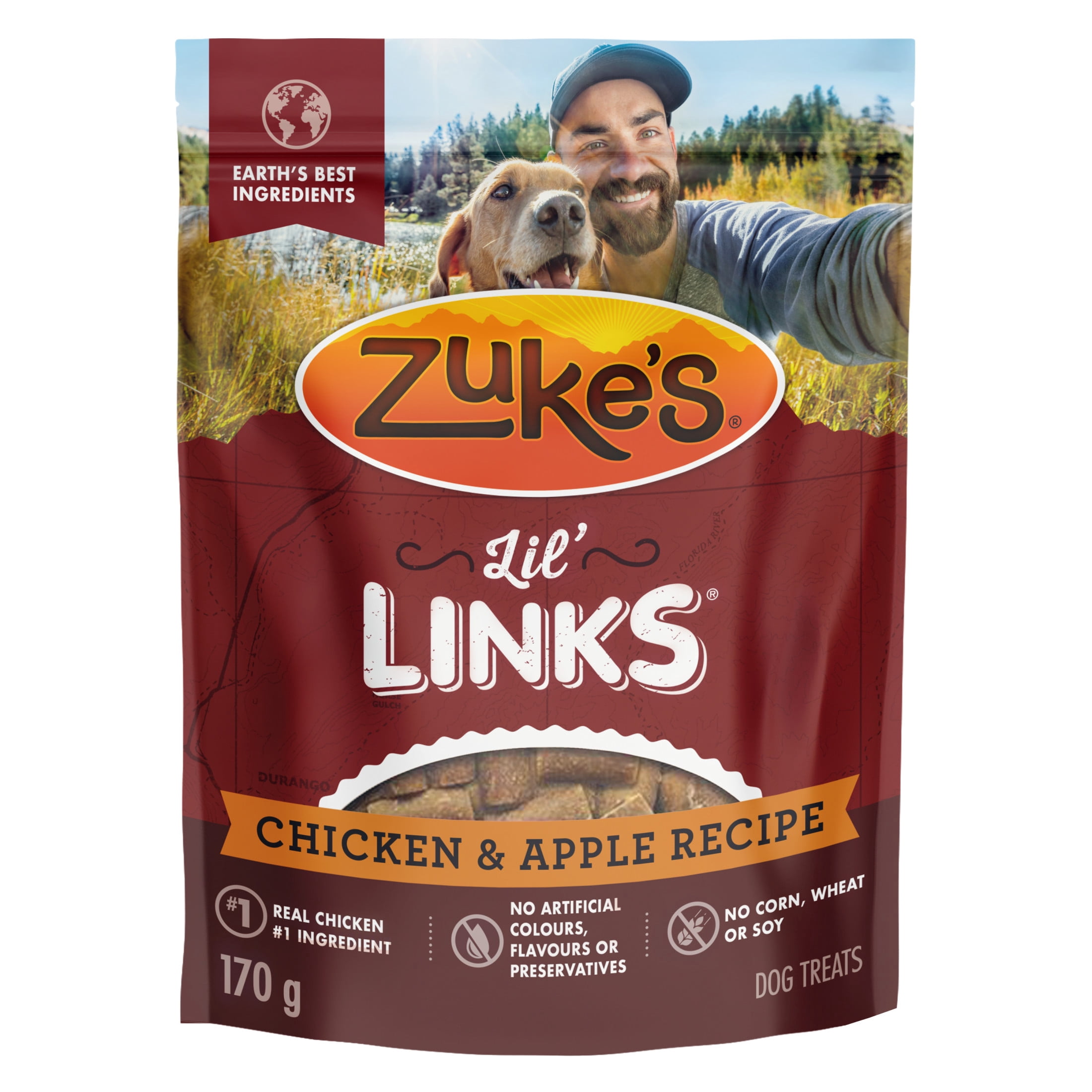 Zuke's Lil' Links Chicken and Apple Recipe Training Treats Dog Treats 170 g