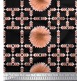 thumbnail image 1 of Soimoi Viscose Chiffon Fabric Artistic Flower & Arrow African Print Sewing Fabric Yard 42 Inch Wide, 1 of 1