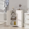 thumbnail image 2 of Costway Armoire de Rangement au Sol Organisateur de Rangement Moderne avec Tablettes Ajustables et 2 Portes, 2 of 10