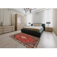 thumbnail image 4 of Ahgly Company Indoor Rectangle Traditional Dark Gold Brown Persian Area Rugs, 7' x 10', 4 of 6