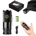thumbnail image 1 of Mini flashlight super power flash, LED mini cap light, super bright small handheld pen light, mini rechargeable flashlight, suitable for maintenance/night outdoor/gathering/camping/emergency situation, 1 of 11