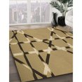 thumbnail image 3 of Ahgly Company Tapis d'Intérieur Lavable en Machine Carré Transitionnel Chêne Brun, 6 Pieds Carré, 3 of 7