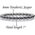 thumbnail image 2 of Bracelet Extensible Unisexe en Perles Rondes de 8 mm en Jaspe Térahertz Naturel 7 Pouces, 2 of 5