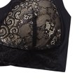 thumbnail image 5 of Timegard Front Closure Bras for Women Wide Strap Wireless Flower Lace Full Support Back Smoothing Bras, 5 of 5