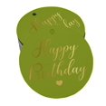 thumbnail image 1 of Inkdotpot Pack Of 100 Real Gold Foil Paper Tags Happy Birthday Favor Hang Tags, 1 of 6