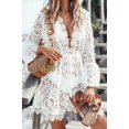 thumbnail image 4 of Maillot de Bain en Dentelle Crochetée pour Femmes, Robe de Plage, 4 of 5