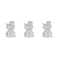 thumbnail image 3 of Maytalsory Resin White Angel Statue Elegant Desktop Decor Collection Window Props for Christmas prayer hold cheek 3Set, 3 of 6