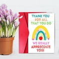 thumbnail image 1 of Greeting Card Teacher Appreciation Card Bulk for Teacher's Day - Thank You Note for Dedication and, 1 of 4