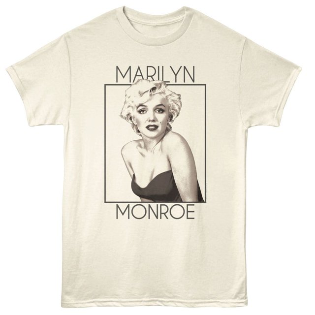 Marilyn Monroe Rectangle Natural Adult T-Shirt 3Xl