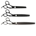 thumbnail image 1 of MPP Professional Grooming Shears Black Pearl Thinning Blending Scissors Choose Size (8.5" - 25 Tooth), 1 of 1
